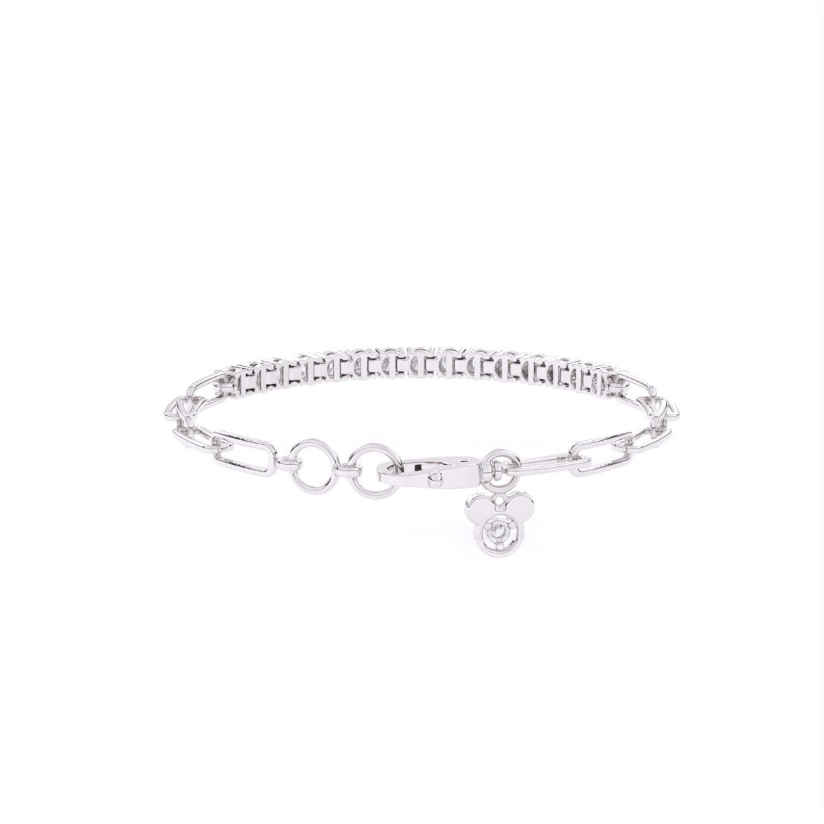 Round Link Lab Diamond Bracelet